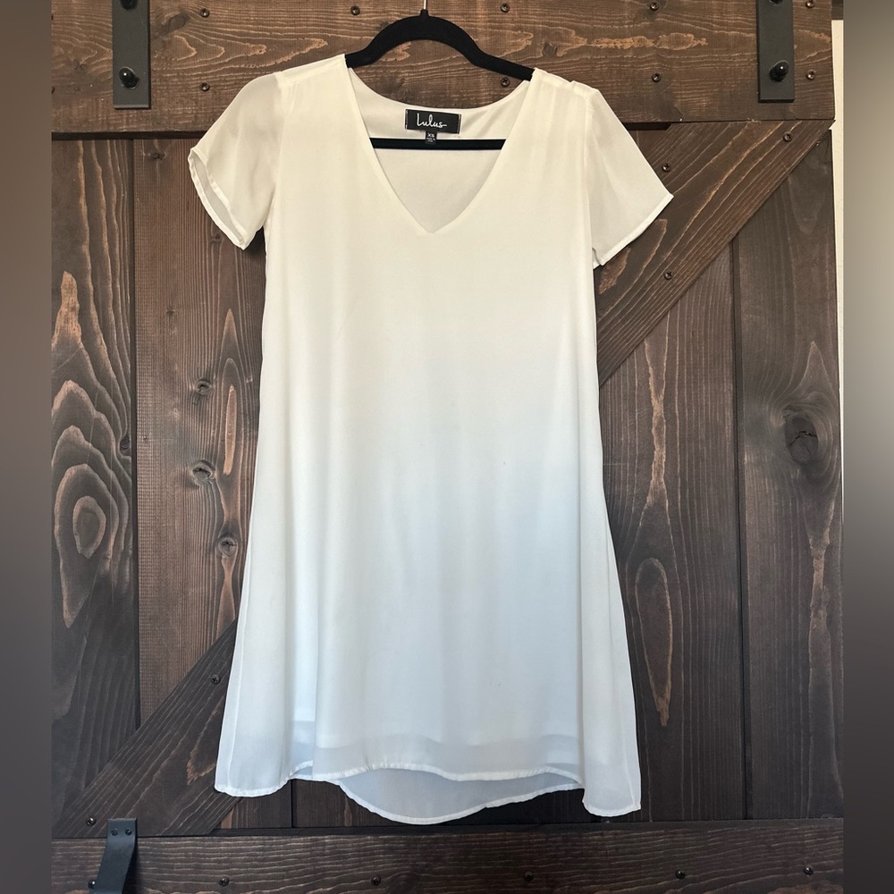 Worn once Lulus white tshirt dress